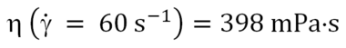 表觀粘度示例 表觀粘度示例